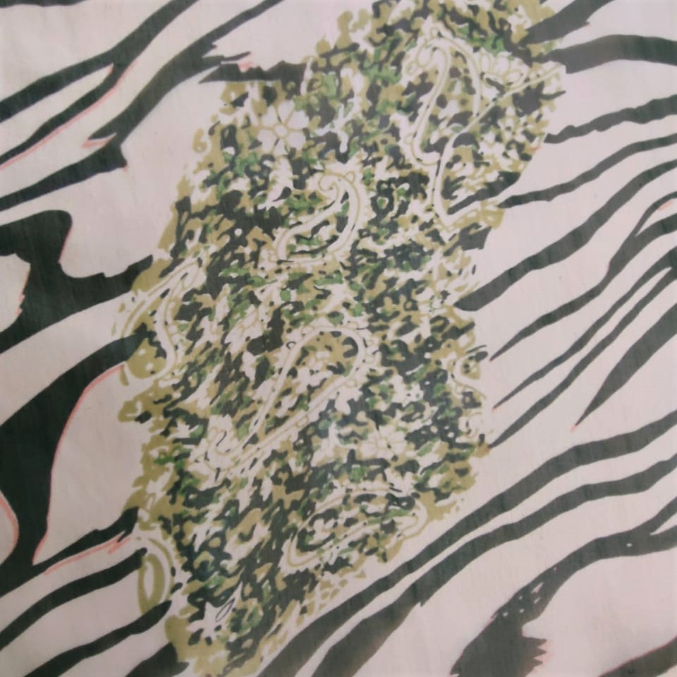 Print On Silk Georgette#09