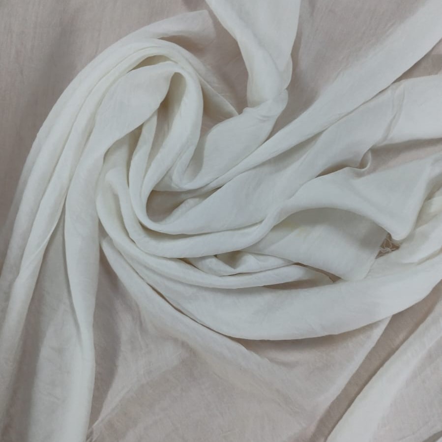 White French Rayon Dyed Woven Fabric (65 GSM)