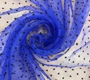 Madonna Organza Dyed Fabric (Two Tone)(Dark Navy on Blue 20)