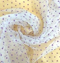 Madonna Organza Dyed Fabric (Two Tone)(Lavender on White 4)