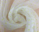 Madonna Organza Dyed Fabric (Two Tone)(Neon on White 11)