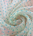 Madonna Organza Dyed Fabric (Two Tone)(Mint on Powder Yellow 8)