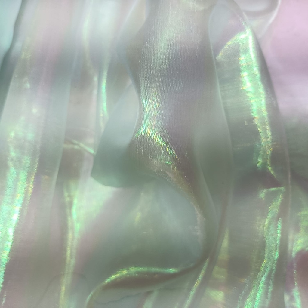 3D Organza Dyed Fabric