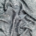 Black Snake Skin Print On Korean Satin SS22L KSPL50