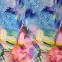 Tie Die Print On Korean Satin SS22A-KSPA76