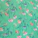 Green Base Floral Print On Organza SS22A-ORPA40