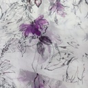 Voilet Lily Print On Organza SS22A-ORPA70