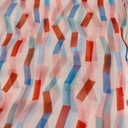 Irregular Zig Zak Print On Organza SS22A-ORPA30