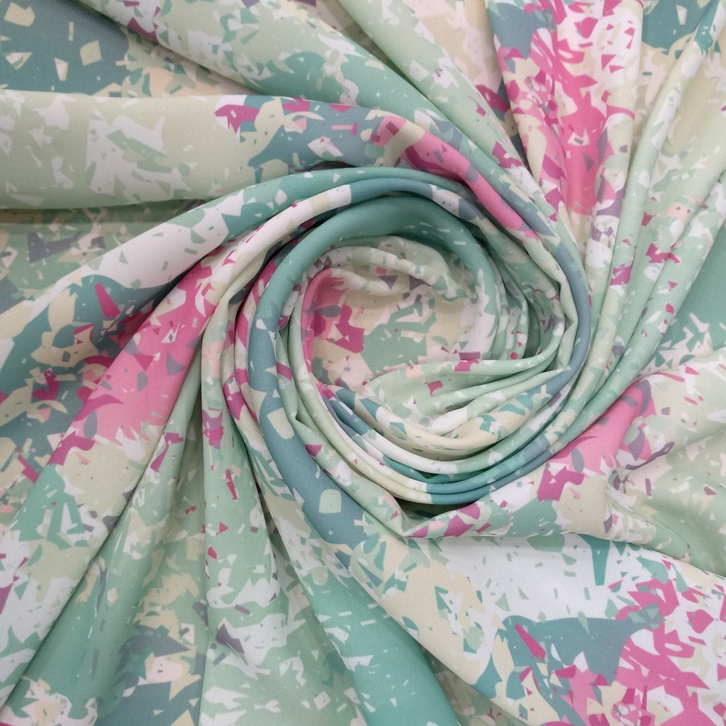 Brush Forest Art Print On Royal Georgette (SS22A) RGPA73