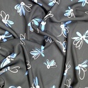 Blue Grass Hopper Print On Royal Georgette (SS22A) RGPA47