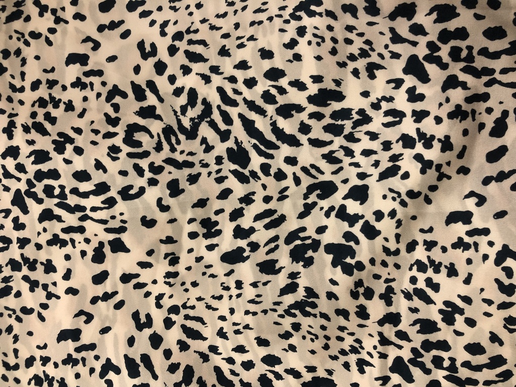 Chrome Satin Animal Skin Print Fabric SS22N CSPB02