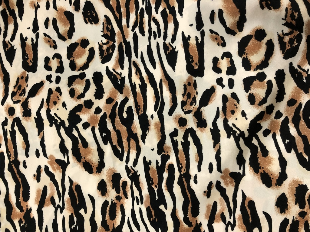Chrome Satin Sumo Animal Print Fabric SS22N CSPB03