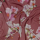 Royal Georgette Brown Base Floral Print On Royal Georgette (SS22N) RGPB09