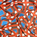 Brown Box Geometrical Print On Royal Georgette (SS22N) RGPB10