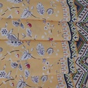 Bohemian Border With Floral Print On Royal Georgette (SS22L) RGPL04