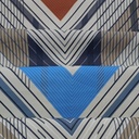 Black & White Zik Zak Print On Royal Georgette (SS22L) RGPL16