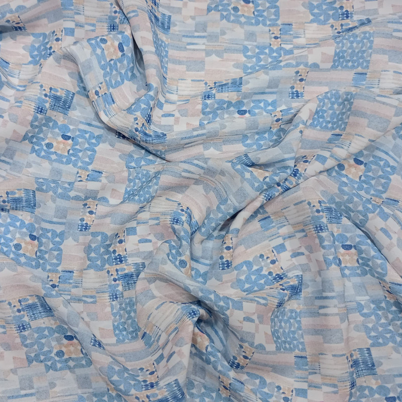 Brick Art Print On Royal Georgette (SS22L) RGPL18