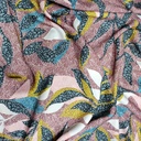 Leafy Brown Print On Royal Georgette (SS22L) RGPL19