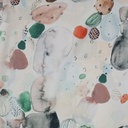 Stone Art Print On Korean Satin SS22L KSPL22