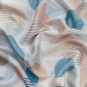 Big Colour Spots Print On Korean Satin SS22L KSPL30