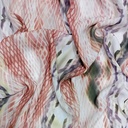 Red Colour Snake Skin Print On Royal Georgette (SS2N) RGPB74