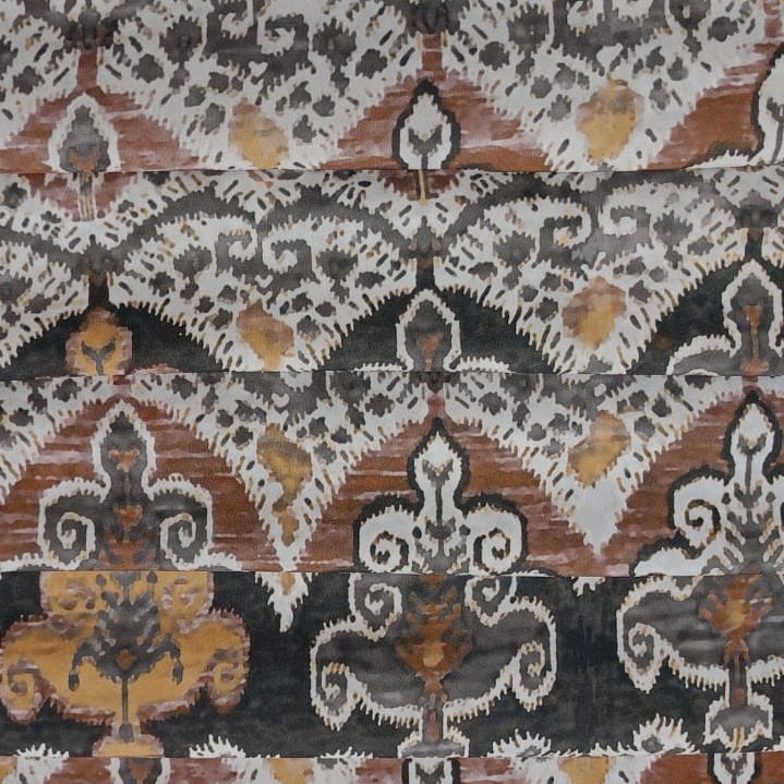 Wave Artwork Print On Royal Georgette (SS22N) RGPB96