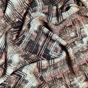 Red Abstract Art Print On Royal Georgette (SS2N) RGPB117