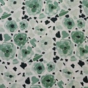 Vintage Floral Print On Korean Satin SS22N KSPB49