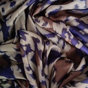 Brown & White Leopard Print On Twill Satin (D#89C#4) TSPS31