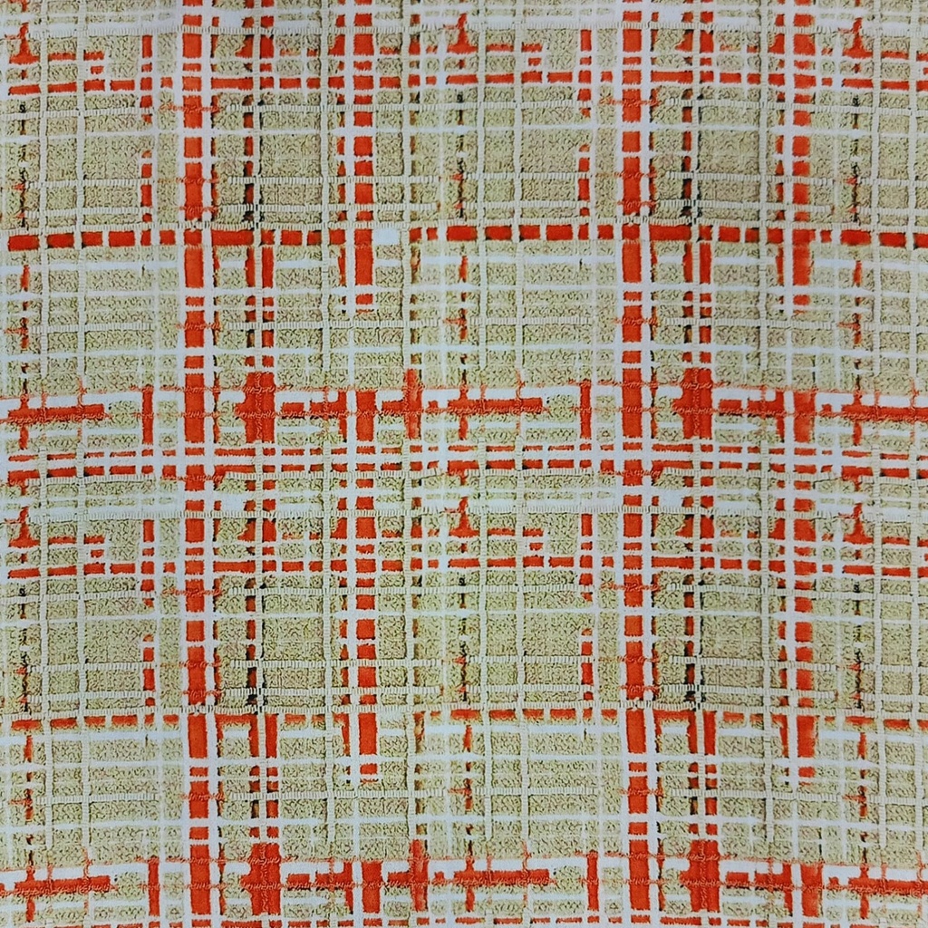 Grey Check Print On Twill Satin (PA01C#3) TSPS53