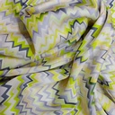 Chevron Wave Print On Twill Satin (D#76C#4) TSPS56