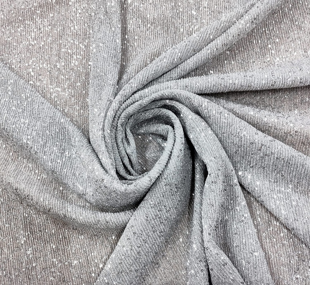 Pleated Sequins Fabric