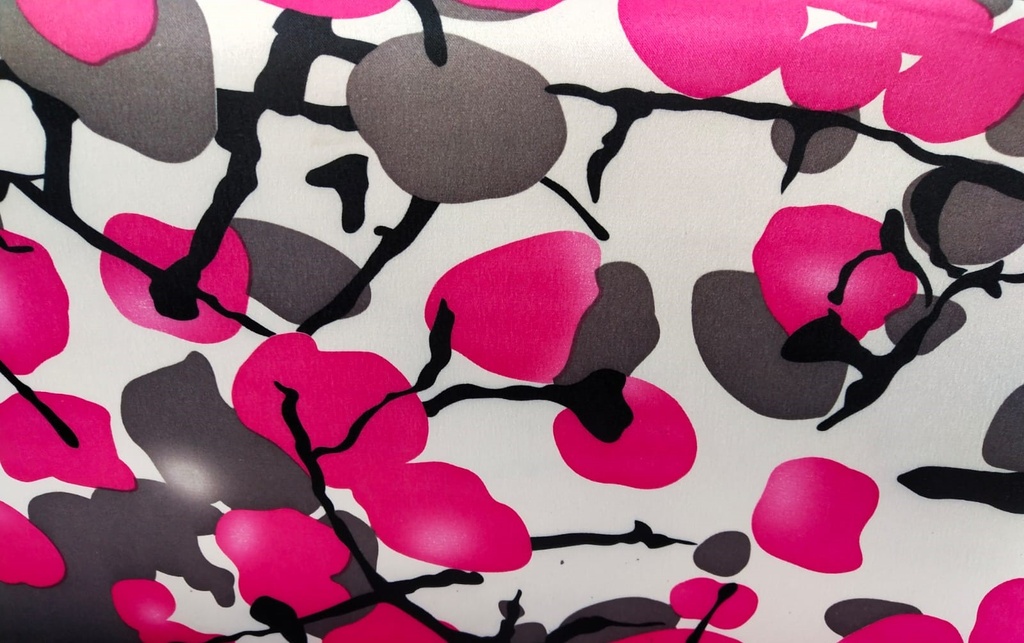 Paint Splash Print On Dutchess Satin S23-DSPS9