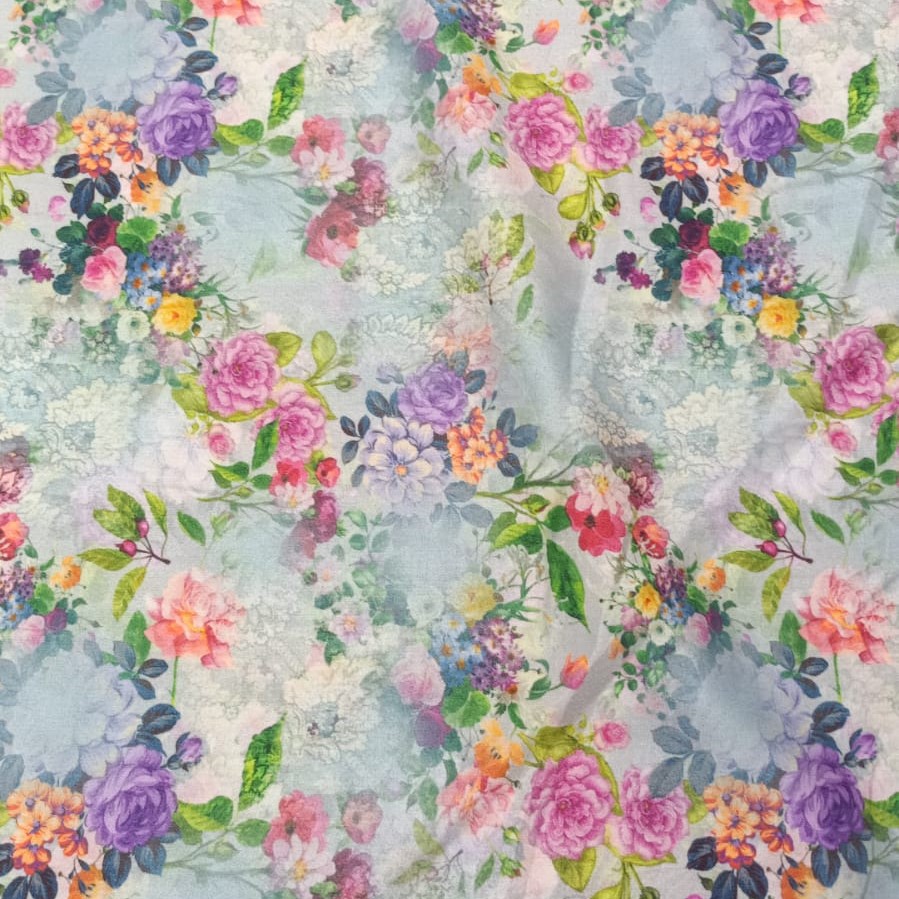 Teal Kani Parsi Boski Print