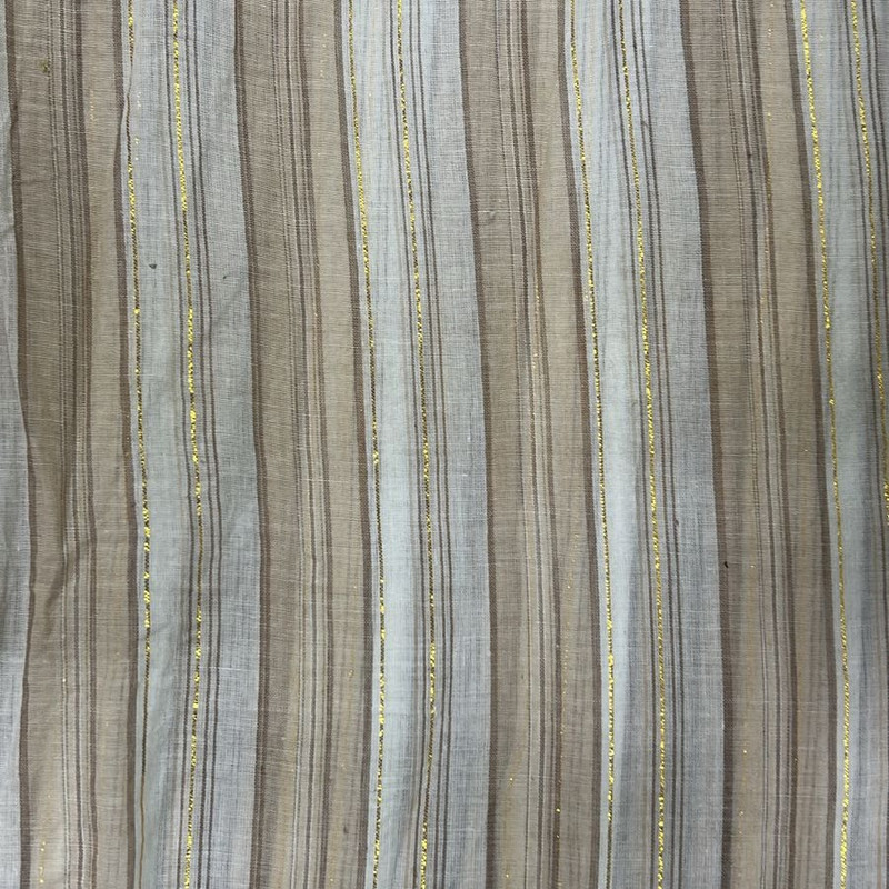Cotton Lurex Stripe Yarn Dyed Fabric (SS25) CLSS02
