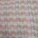 White & Pink Boucle Tweed
