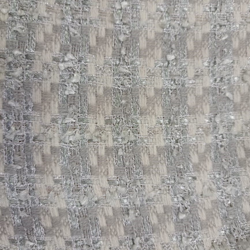 Silver Boucle Tweed