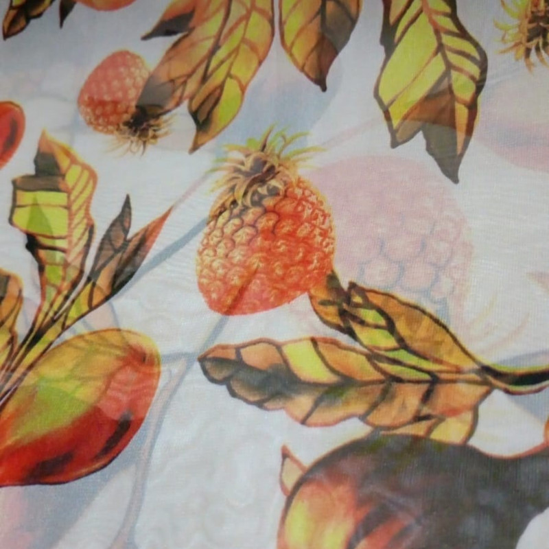 Fruit Print On Flat Chiffon FCPS117