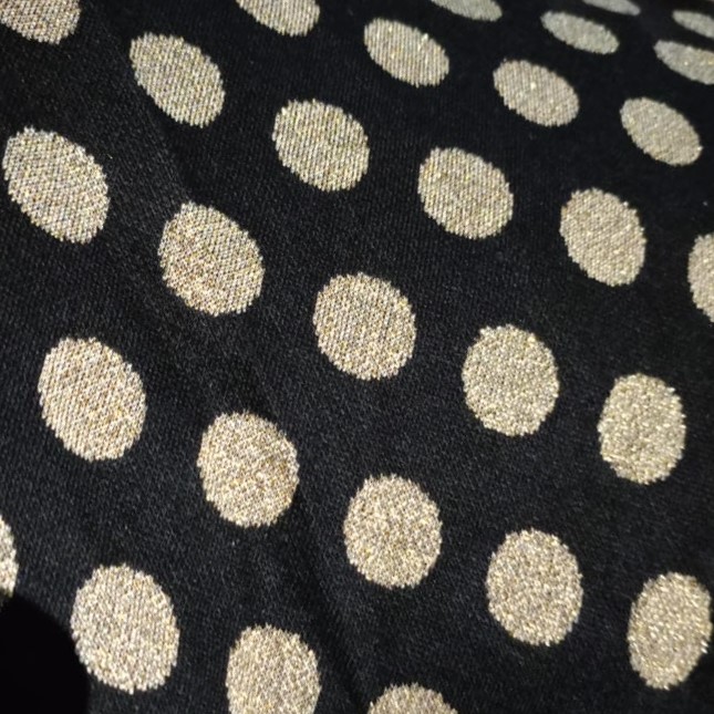 Metallic Dot N/R Roma Fabric