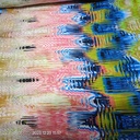 Multi Colour Glass Print On French Rayon S23-FRPS12