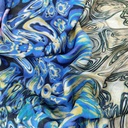 Grafiti Wall Art Print On Habutai Satin S24 HSPS46