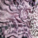 Voilet Texture Shade Print On Habutai Satin S24 HSPS68