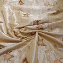 Lily Floral Prints On Embroidered Taffeta