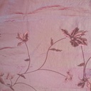 Pink Base Flower Prints On Embroidered Taffeta ETPS05