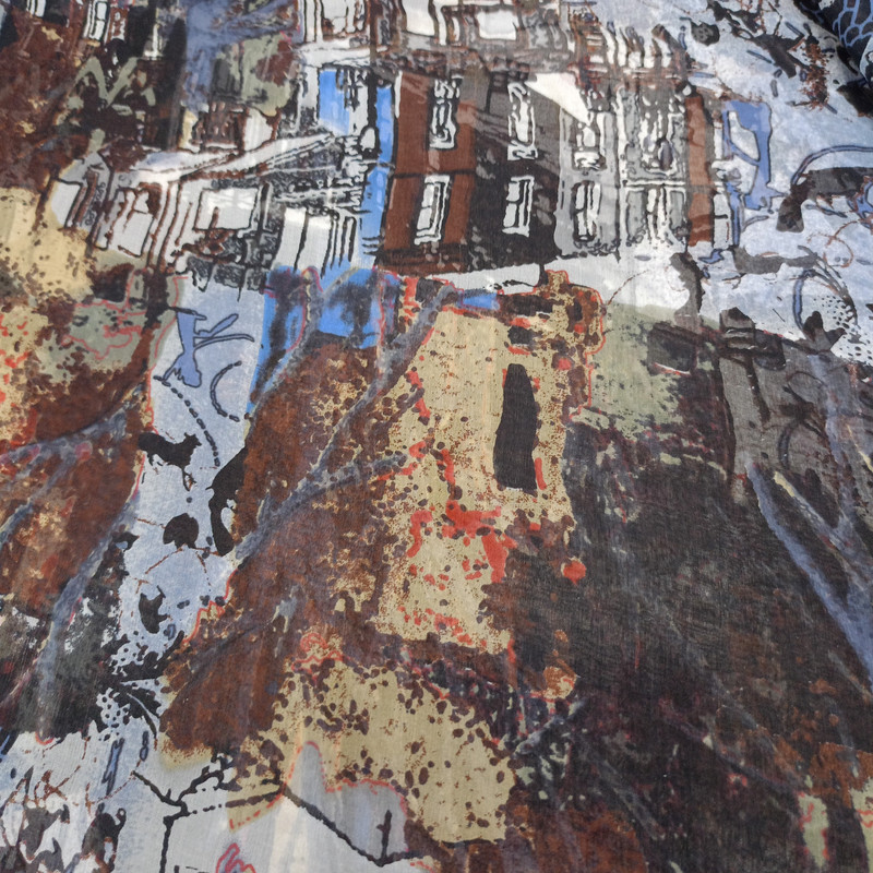  Print On Silk Chiffon S23-SCPS273