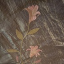Pink Lily Flower Prints On Embroidered Taffeta ETPS20