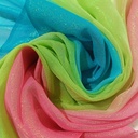Rainbow Silk Georgette Dyed Fabric