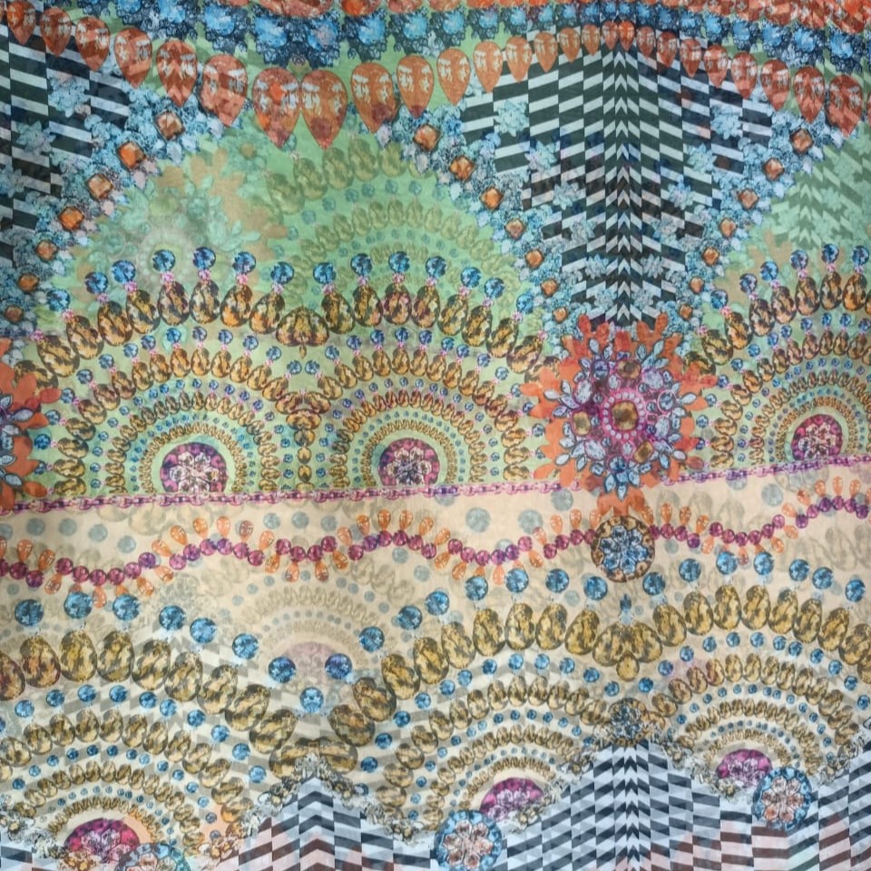 Print On Flat Chiffon FCPS173