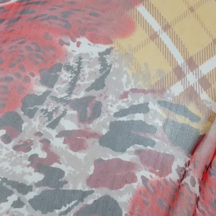 Abstract  Print On Silk Georgette SGPS01