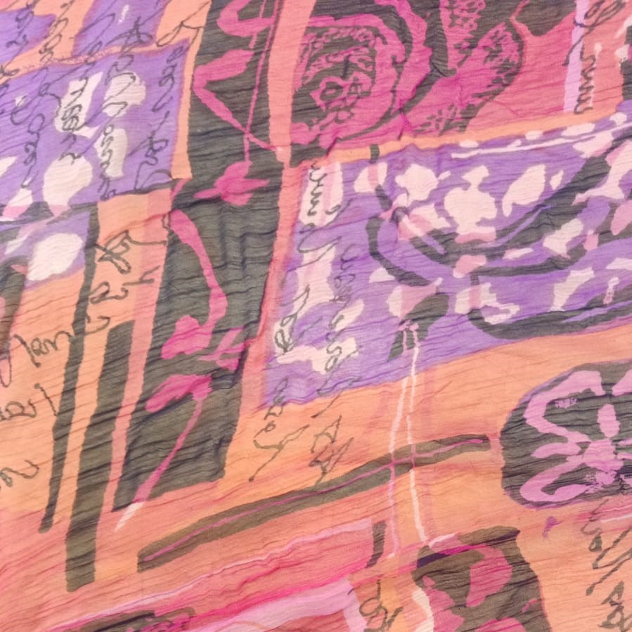 Panel Abstract Print On Poly Chiffon PCPS45